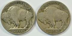 Scarce 1914-S & 1915-S Buffalo Nickels. Key dates