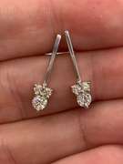 14kt White Gold Diamond Earrings