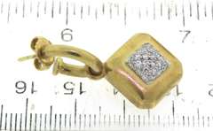 Divine 18kt Pave Diamond Dangle Drop Earrings