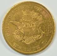 Rare nearly BU 1855-S Ty 1 $20 Liberty Gold Piece
