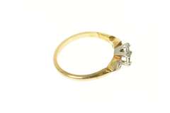 14K Yellow Gold 1940's 4.75mm Diamond Engagement Setting Ring