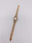 18kt Gold Plated Ladies Geneva Watch