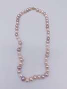 14kt Yellow Gold & Pink Pearl Necklace