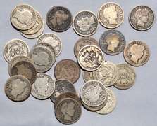 30 Full Rim Barber Dimes