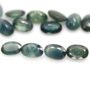 Heated only! 7.50ct 13pc green blue Sapphire set