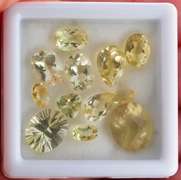 Glittering 18.72ct 12 piece assorted Citrine parcel