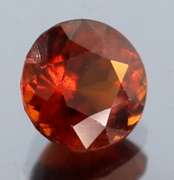 Fiery 3.44ct top color Hessonite Garnet solitaire