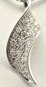 14kt Gold Feather Design Diamond Necklace