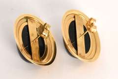 Popular Onyx and Gold Earrings