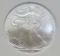 2008 Unc Silver Eagle  NGC GEM Unc