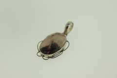 Silver-Tone Quartz Gemstone Pendant