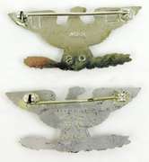 Colonel Officer Insignia Set of Sterling Silver Pins