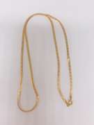 14kt Solid Yellow Gold Herringbone Chain Necklace