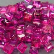 Premium 4.04ct 53 piece princess cut Ruby set