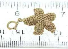 Amazing Yellow Gold Star Fish Charm