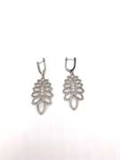 Unique Sterling Silver Floral Earrings