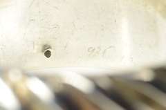 Sterling Silver 29.5mm Grooved Puffy Twist Bangle Statement Bracelet