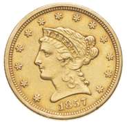 1857-O $2.50 Liberty Head Gold Quarter Eagle