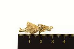 14K Yellow Gold Hula Dancer Traditional Hawaiian Charm/Pendant