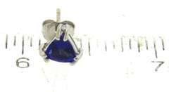 Graceful White Gold Tanzanite Stud Earrings