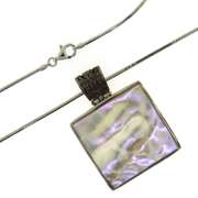 Sterling Silver Mother Of Pearl Necklace