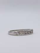 14kt Solid White Gold Diamond Ring