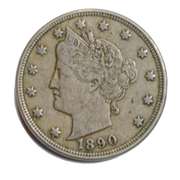 1890 Liberty V Nickel