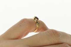 10K Yellow Gold Victorian Sim. Oval Ruby Child's Baby Ring