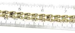 Outstanding Yellow Gold Railroad Bracelet