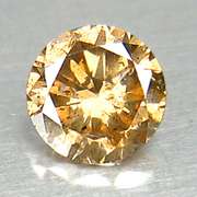 Real .30ct Australian Argyle cognac Diamond solitaire
