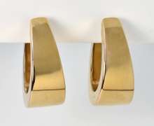 Lovely High Polish Wide Hoops