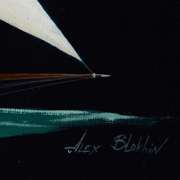 Two Masted Schooner by Blokhin Original