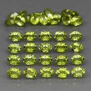 Real 6.62ct untreated apple green Peridot set