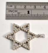Impressive 18k WG Diamond Star of David
