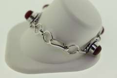 Silver-Tone Quartz Gemstone Bracelet