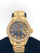 Ladies Diamond Datejust Rolex in 18KT Gold
