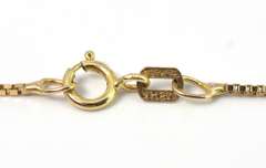 Understated Cross Outline Necklace in 14KT Yellow Gold