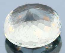 High fire 5.37ct platinum blue Aquamarine