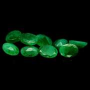 Heavy 6.68ct 9 piece Zambian Emerald set