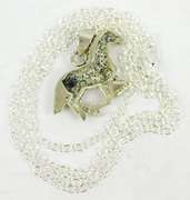 Sterling Horse Pendant & Chain