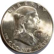 1952 S  Choice BU Key Date Franklin Half