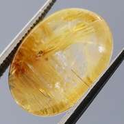 Artistic 5.57ct golden Rutile Quartz cabochon