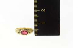 10K Yellow Gold Victorian Sim. Oval Ruby Child's Baby Ring