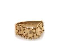 Trendy 14kt YG Textured Villa Flex Ring