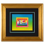 Rainbow Umbrella Man on Blends by Peter Max