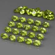 Real 6.62ct untreated apple green Peridot set