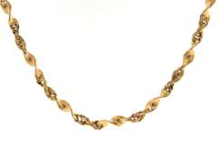 Fantastic 18kt Twisted Rope Chain necklace