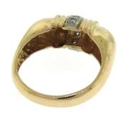 Vintage Yellow Gold Diamond Dome Ring