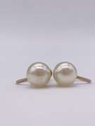10kt Solid Yellow Gold & Pearl Earrings
