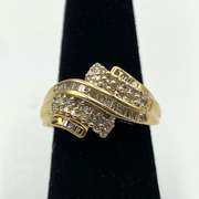 Attractive 10kt Diamond Wrap Band